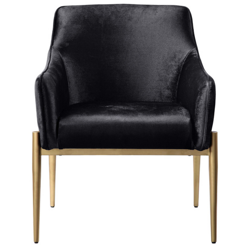 1139BK-1 - Accent Chair Black Velvet