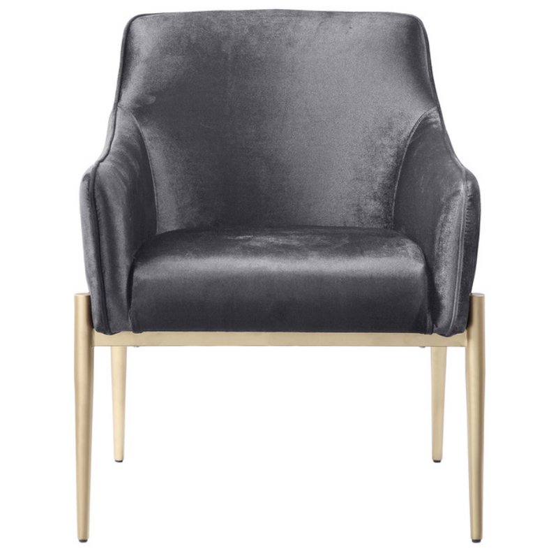 1139GY-1 - Accent Chair Grey Velvet