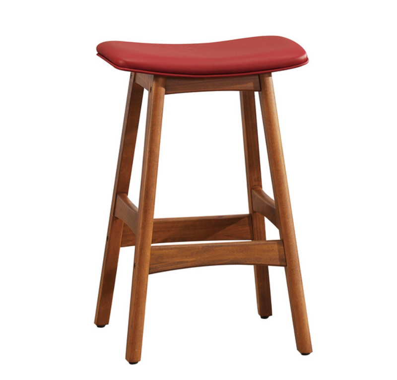 1188RD-24 - Counter Height Stool, Matt Red