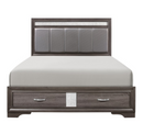 1505K-1EK - Eastern King Platform Bed with Footboard Storage