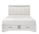 1505WK-1EK - Eastern King Platform Bed with Footboard Storage