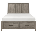 1526-1 - Queen Platform Bed with Footboard Storage