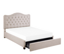 1642BEK-1DW - King Platform Bed with Storage Drawers
