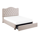 1642BEQ-1DW - Queen Platform Bed with Storage Drawers