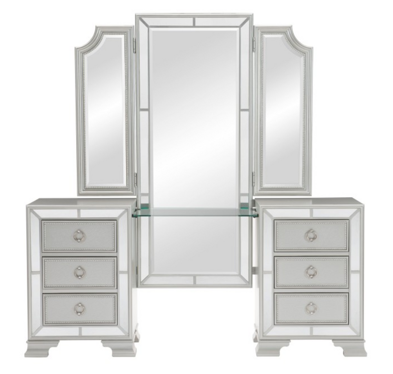 1646-15 - Vanity Dresser with Mirror