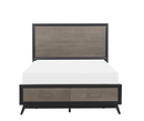 1711K-1EK - Eastern King Platform Bed with Footboard Storage