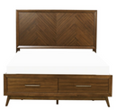 1711KNC-1EK - Eastern King Platform Bed with Footboard Storage