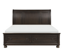 1718GY-1 - Queen Platform Bed with Footboard Storage