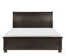 1718KGY-1CK - California King Platform Bed with Footboard Storage