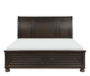 1718KGY-1EK - Eastern King Platform Bed with Footboard Storage