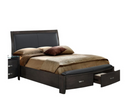 1737KNGY-1EK - Eastern King Sleigh Platform Bed with Footboard Storage