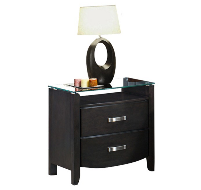 1737NGY-4 - Night Stand - Glass Top