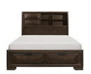 1753-1 - Queen Platform Bed with Footboard Storage