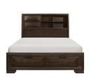 1753K-1CK - California King Platform Bed with Footboard Storage