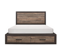 1762-1 - Queen Platform Bed with Footboard Storage