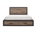 1762K-1CK - California King Platform Bed with Footboard Storage