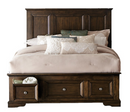1844DC-1 - Queen Platform Bed with Footboard Storage