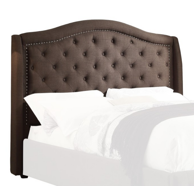 1882N-1 - Queen Headboard - Buton-Tufted and Nailhead