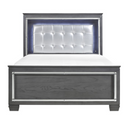 1916KGY-1CK - California King Bed - LED Lighting