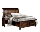 2159K-1CK - California King Sleigh Platform Bed with Footboard Storage
