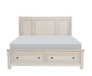 2259KW-1CK - California King Platform Bed with Footboard Storage