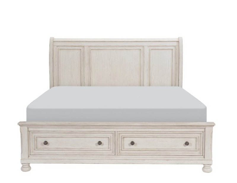 2259W-1 - Queen Platform Bed with Footboard Storage