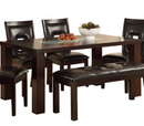 2528-64 - Dining Table, Crackle Glass Insert