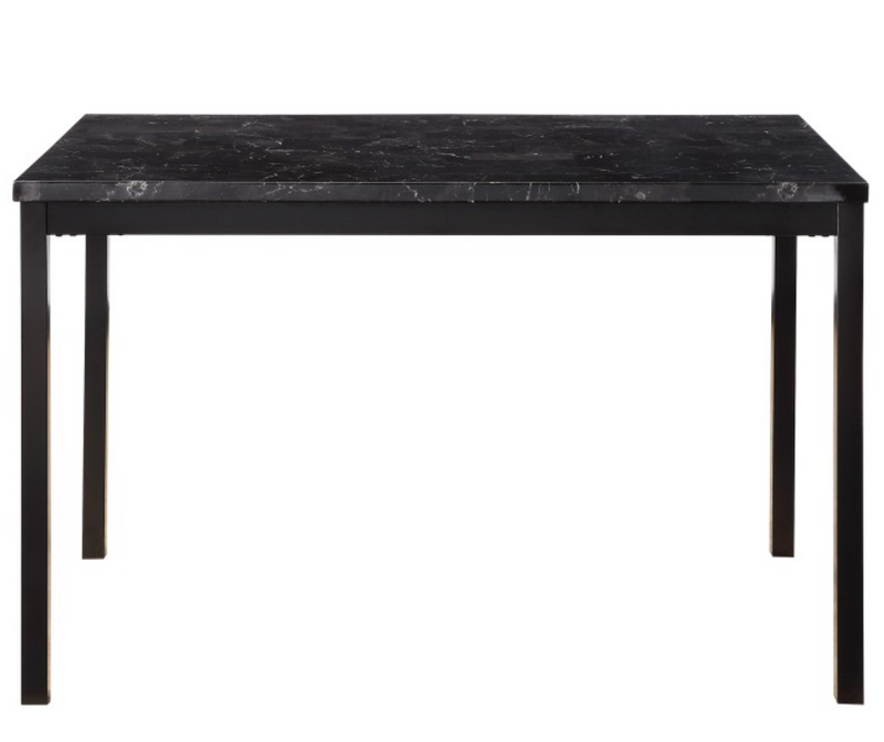2601BK-48 - Dining Table, Faux Marble Top