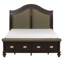 2615DC-1 - Queen Sleigh Platform Bed