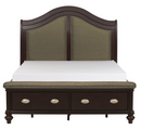 2615KDC-1CK - California King Sleigh Platform Bed
