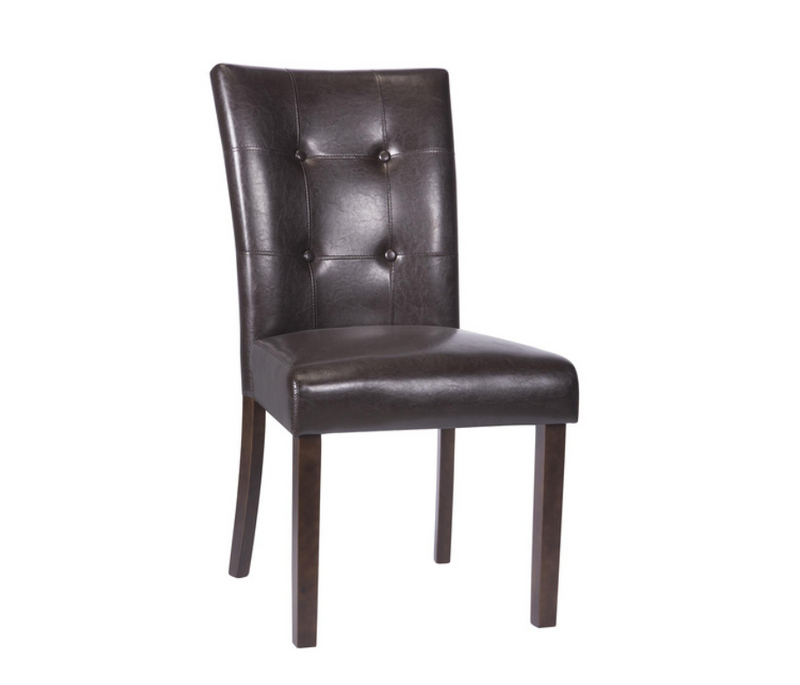 2621S - Parson Side Chair Brown PU