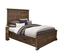 292B-1 - Queen Platform Bed with Rails Storage