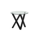 2952-04N - Glass Top End Table