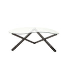 2952-30 - Kidney Glass Top Cocktail Table