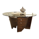 3593-01CT - Round Glass Top Coffee Table