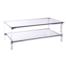 3656-30 - Rectangular Coffee Table with Acrylic Legs