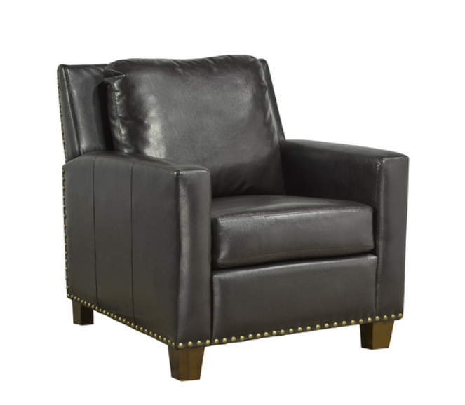 434F1S - Accent Chair with Brown Faux Leather
