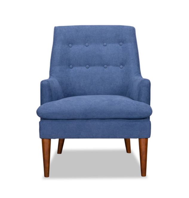 4473-BU - Accent Chair Blue Fabric