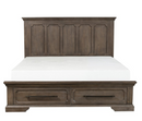 5438-1 - Queen Platform Bed with Footboard Storage