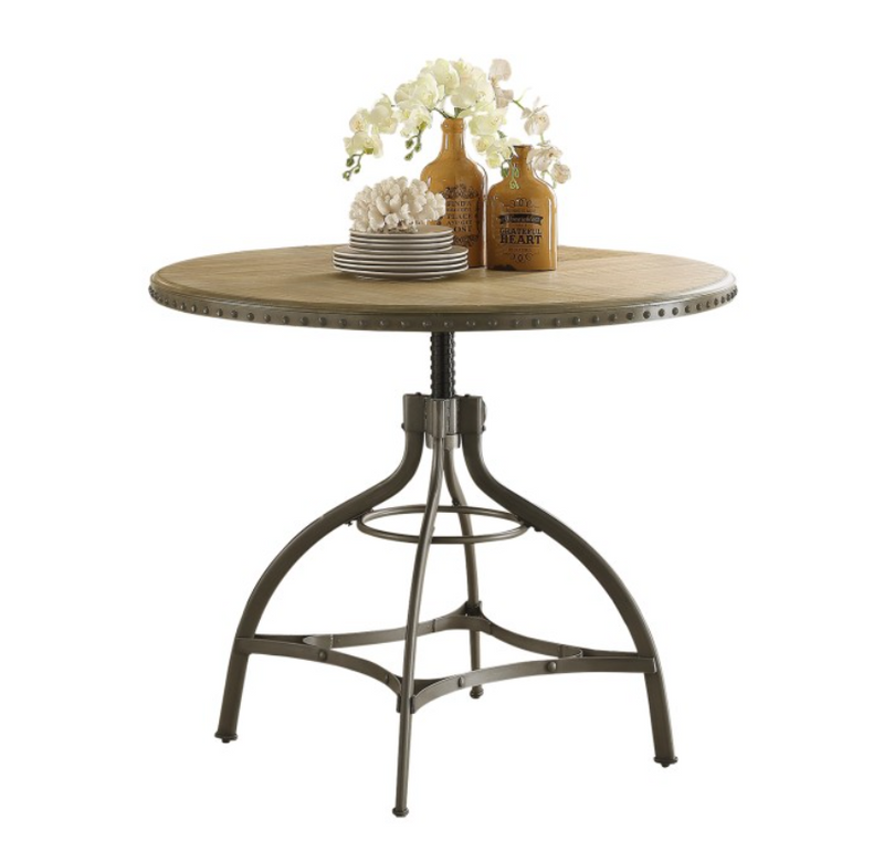 5488-36RD - Round Dining Table, Adjustable Height