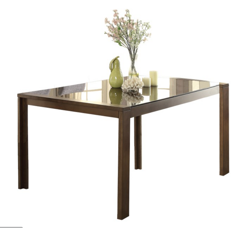 5525-72 - Dining Table, Black Glass Insert