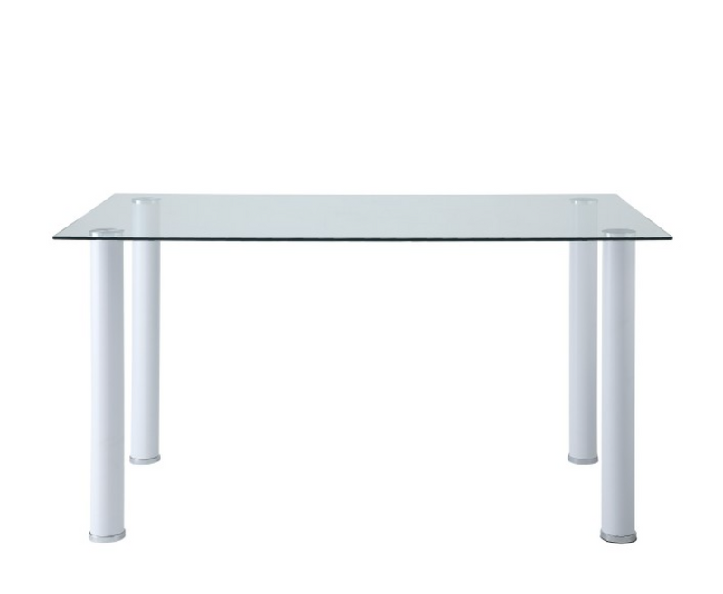 5538W - Dining Table, Glass Top