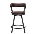 5566-24BR - Swivel Counter Height Chair, Brown