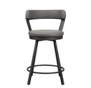 5566-24GY - Swivel Counter Height Chair, Gray