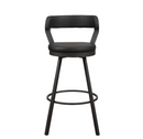 5566-29BK - Swivel Pub Height Chair, Black