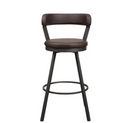 5566-29BR - Swivel Pub Height Chair, Brown