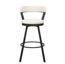 5566-29WT - Swivel Pub Height Chair, White