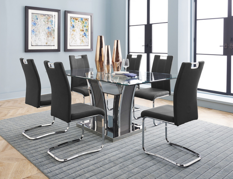 5577M-72DT with 5178GYS Chairs - Betmar Collection