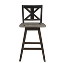 5602-24BK - Swivel Counter Height Chair, Black