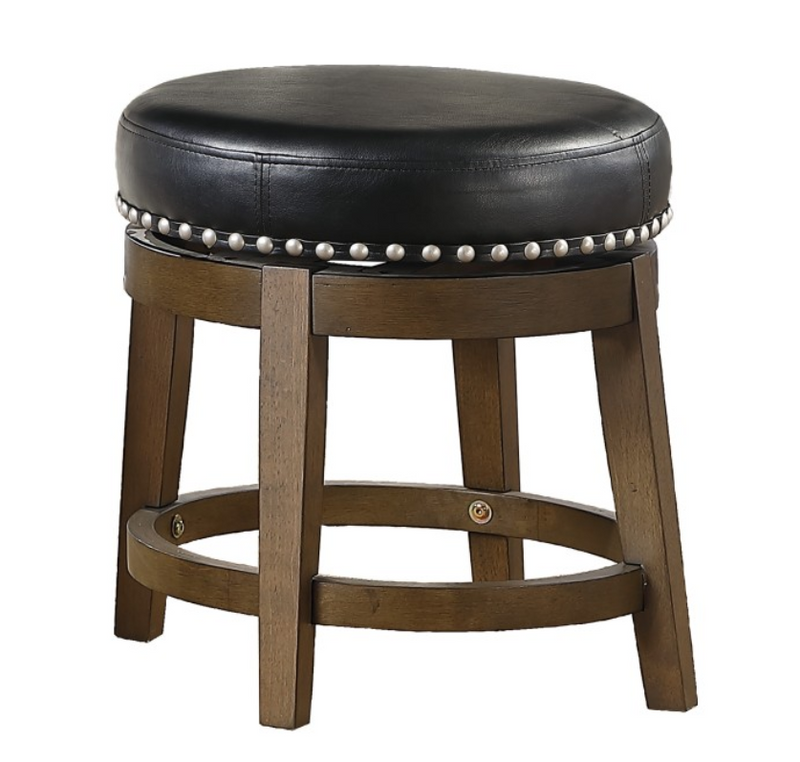 5681BLK-18 - Round Swivel Stool, Black